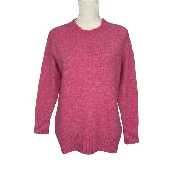 Massimo Dutti Alpaca Wool Blend Women's Pink Sweater Size S Cozy Warm Soft - Picture 1 of 8